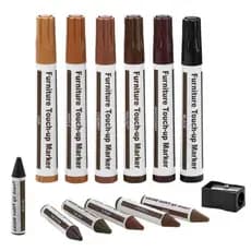 Kit 13 Peças Repara Móveis Caneta Tira Riscos Retoque Moveis PISOS MDF MADEIRA MARCENARIA