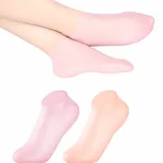 Meias Hidratante Silicone Pés Ressecados Rachados Calosidades Macios