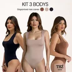 kit 3 body bodyfeminino regata body feminino roupa feminina elegante blusinha feminina