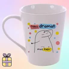 Caneca Personalizada Divertida Meme Flork Bento Frases Humor Presente Criativo Porcelana 290ml