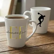 Caneca de Porcelana Personalizada Educação Fisica Presente Criativo