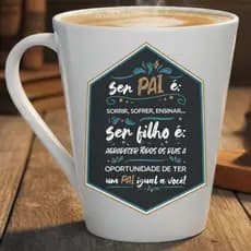 Caneca Tulipa Personalizada Ser pai Presente Criativo