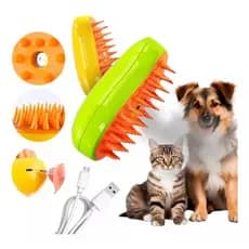 Escova Removedora de Pelos a Vapor Para Cães e gatos
