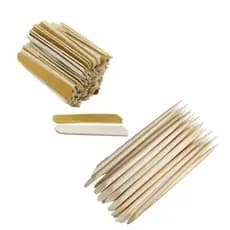 50 mini lixa de unha 8cm e 50 palito