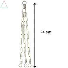 34cm corrente 3 UNIDADES para pendurar xaxim vaso pratos flores plantas