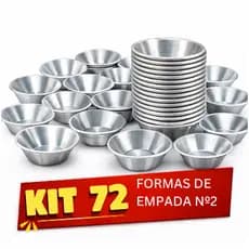 Kit 72 Formas de Empada Nº2 | Confeitaria Profissional