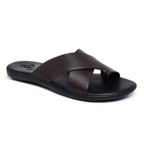 Chinela em couro legitimo Chinela Masculina Transada Confortavel