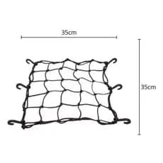Rede Elástica Aranha Moto Bagageiro Capacete 35x35cm