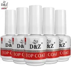 Kit Top Coat D&Z Unhas em Gel Porcelana Acrigel Fibra de Vidro Finalizador de Unha Original