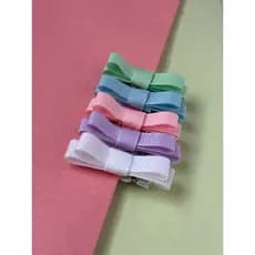 Kit 5 Laço de Bebê Menina Mini Presilha Antideslizante ,bico de pato -RN,infantil- Totalmente Forrada/mini laço bebê
