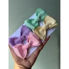kit 4 laços candy or/lacos/acessórios meninas/kit laços/Laco menina grande/Laco cabelo/Laco bico de pato/Laco grande