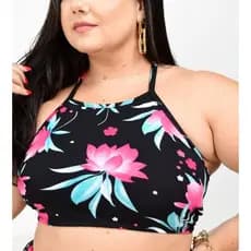 TOP CROPPED (COM FORRO) AVULSO CRUZADO NAS COSTAS VERÃO BLOGUEIRA (SOMENTE CROPPED)