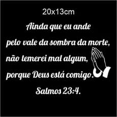adesivo salmos 23 para tanque moto ou porta malas do carro