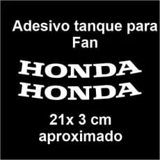 Adesivo de tanque Par na cor branca para Fan