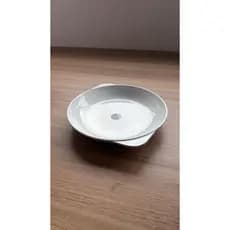 Prato Redondo Fideli Branco com Aba - Linha Profissional