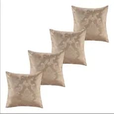 KIT 4 CAPAS PREMIUM JACQUARD LUXO DECORATIVA COM ZIPER ESTAMPADA ALTO RELEVO  PREMIUM 45CM X 45CM