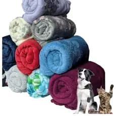 KIT 2 COBERTOR MANTA PET SOFT MICROFIBRAS  GATO CACHORRO 100CM X 90 CM MACIA