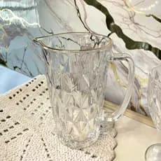 Jarra Diamond com Borda Dourada Lyor - 1140ml