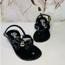 Sandália Infantil Menina Bebe Susy Com Laço Sandalia Leve Infantil Baby