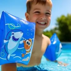 Par Boias Infantil de Braço Inflável para Crianças Cores Diversas Bóias Menina Menino para Praias Piscina Natação