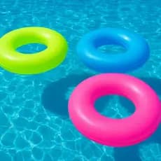 Boia Neon Redonda Grande Inflável Coloridas 90cm Sortida Praia Piscina