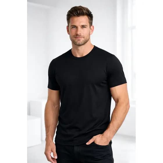 Camiseta Masculina Básica Malha Fria PV Premium | Não Amassa | Conforto e Durabilidade - Envio Imediato