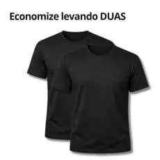 DUAS Camisetas Básica Masculina Anti-Pilling Malha Fria Premium | Não Amassa | Conforto e Durabilidade - Envio Imediato