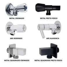Registro Para Ducha Higienica com Acionamento 1/4 de Volta Rosca 1/2 Banheiro Lavabo ESCOLHA MODELO