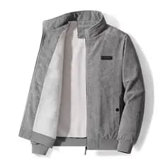 Homens Casacos De Inverno De Velo Quente E Grosso Casaco De Militar De Corduroy