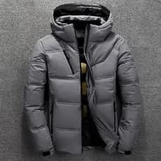 Jaqueta Masculina De Penas Quente E Grossa Casual De Alta Qualidade Sobretudo Térmico De Inverno Para Baixo