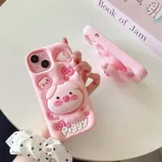 Adorável Capa De Telefone Em Forma De Porco Projetada Para Samsung Galaxy Series Incluindo A56 A55 , A54 , A53 , A51 , A