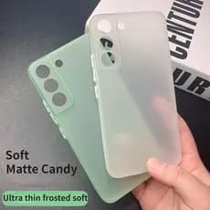 Capa Macia Fosca Ultrafina Para Samsung Galaxy S25 Ultra Plus FE A56 A55 A54 A53 A52 A32 A23 A14 Lente Tpu Completa À Pr