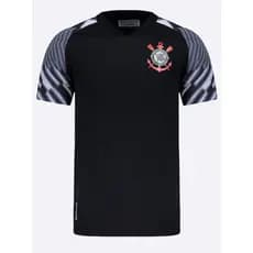 Camisa Corinthians Lines Preta Masculina Licenciada Original