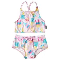 Biquini Top e Calcinha Infantil Divertido Uv 50+ Tip Top