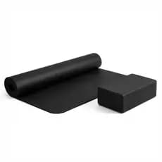 Kit Tapete Bloco De Yoga Pilates Alongamento Fitness Eva Max