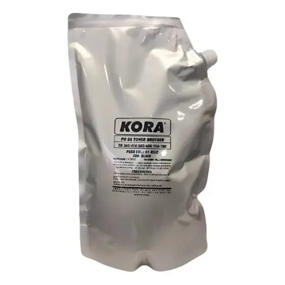 Pó em Refil Universal compatível para toners Brother - Kora JLT-037 Black 1kg.