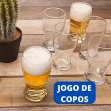 Jogo De Copo 24 Peças Taças Tulipa Para Cerveja Suco 240ml