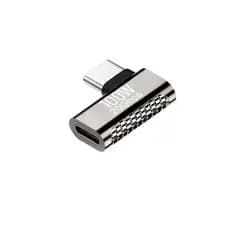Duttek Adaptador USB C de 90 Grados  USB-C 3.2 20GBps 100 W USB C Macho Para Femea