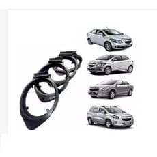 Kit 4 Aro Moldura Suporte Alto falante Som Automotivo Porta Carro Onix/Cobalt/Prisma/Spin