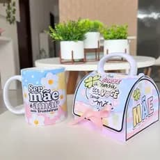 Dia das mães - Caneca com caixinha personalizada - Caneca dia das mães - Canecas personalizadas