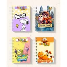 Agenda Personalizada A5 - Agenda Datada - Agenda com Nome | Temas Variados - Agenda Escolar