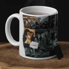 Caneca Personalizada Crepúsculo Twilight Bella Edward Presente Fã Filme Saga 325ml