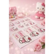 Etiquetas Escolares Personalizadas Hello Kitty