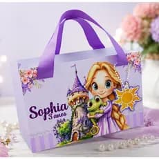 Sacola Personalizada Rapunzel | Lembrancinha Rapunzel | Festa Rapunzel | Rapunzel