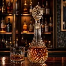 Garrafa Licoreira Vidro Whisky Licor Cachaça 860 ml Retro Decoração