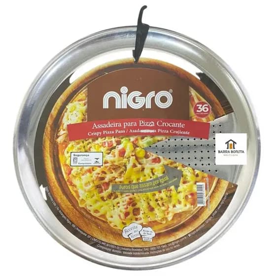 Assadeira 36Cm Para Pizza Com Furos - 03210 - Nigro