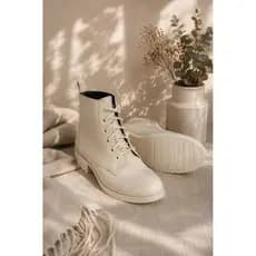 Bota Feminina Estilo Coturno Casual Confortável Para Trabalho Passeio