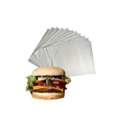 Sacos para Hamburgão Branco 20x20 cm – Embalagem com 500 Unidades