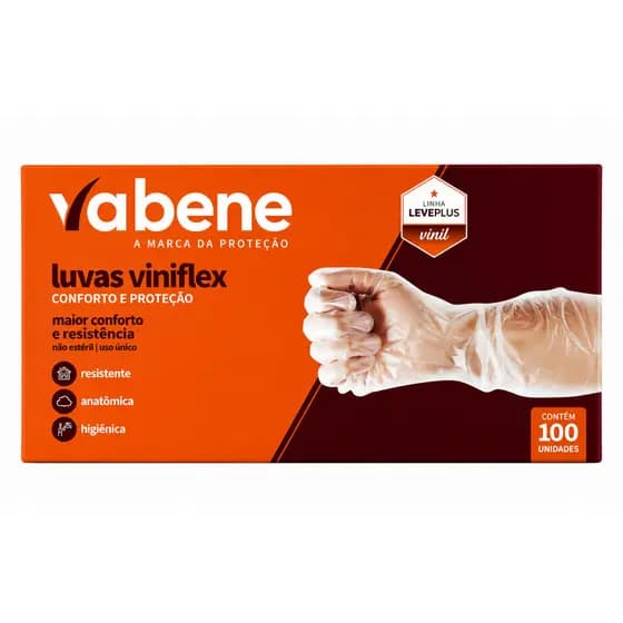 Luva VinilFlex TPE Vabene - Diversos Tamanhos