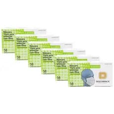 Kit de 6 Máscara Cirúrgica Tripla Descarpack com 50 Un